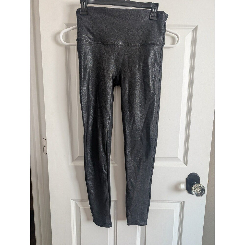 Spanx women's faux leather leggings size large